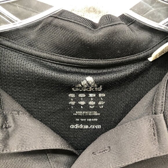 Adidas Golf Polo Shirt Mens L Black Active 360 Short Sleeve Moisture Wicking - Picture 5 of 9